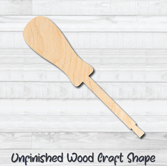 Screwdriver Tool Unfinished Wood Shape Blank Laser Engraved Cut Out Woodcraft Craft Supply