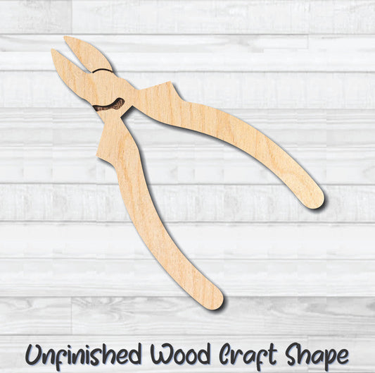 Pliers ting Tool Unfinished Wood Shape Blank Laser Engraved Cut Out Woodcraft Craft Supply