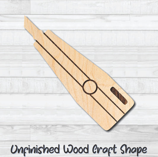 Box Knife Razor Tool Unfinished Wood Shape Blank Laser Engraved Cutout Woodcraft Craft Supply