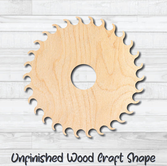 Saw Blade 4 Sawblade Tool Unfinished Wood Shape Blank Laser Engraved Cutout Woodcraft Craft Supply