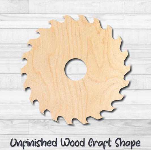 Saw Blade 6 Sawblade Tool Unfinished Wood Shape Blank Laser Engraved Cutout Woodcraft Craft Supply