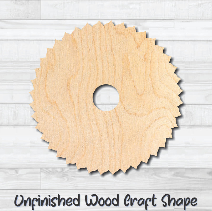 Saw Blade 8 Sawblade Tool Unfinished Wood Shape Blank Laser Engraved Cutout Woodcraft Craft Supply