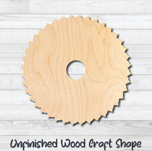 Saw Blade 8 Sawblade Tool Unfinished Wood Shape Blank Laser Engraved Cutout Woodcraft Craft Supply