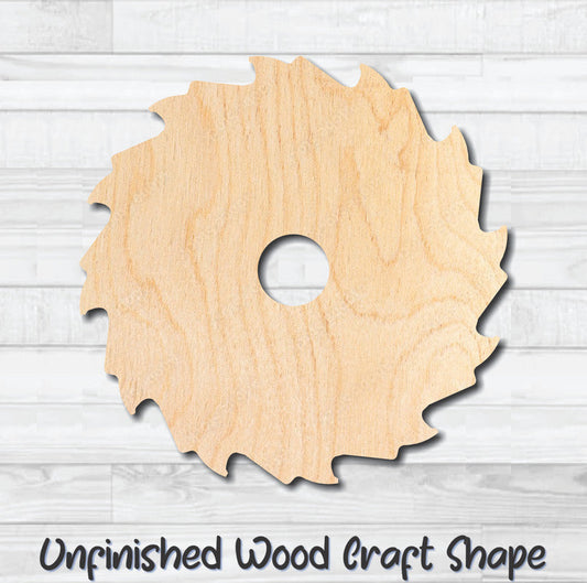 Saw Blade 10 Sawblade Tool Unfinished Wood Shape Blank Laser Engraved Cutout Woodcraft Craft Supply