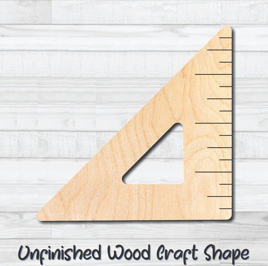 Corner Angle Ruler Tool Unfinished Wood Shape Blank Laser Engraved Cutout Woodcraft Craft Supply