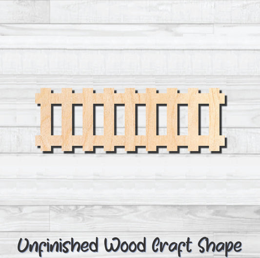 Railroad Track Train Unfinished Wood Shape Blank Laser Engraved Cut Out Woodcraft Craft Supply
