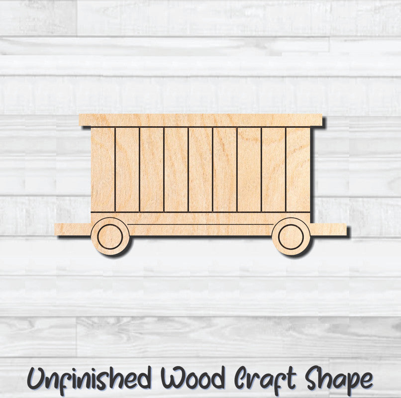 Train Animal Car Unfinished Wood Shape Blank Laser Engraved Cut Out Woodcraft Craft Supply