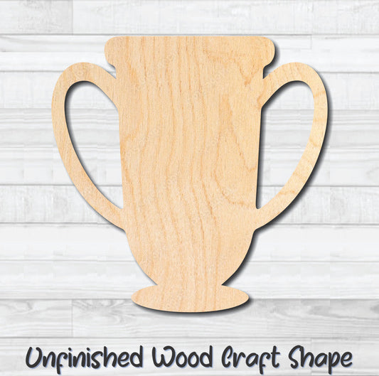 Trophy Award Round Unfinished Wood Shape Blank Laser Engraved Cut Out Woodcraft Craft Supply