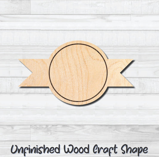 Award Ribbon 11 Unfinished Wood Shape Blank Laser Engraved Cutout Woodcraft Craft Supply