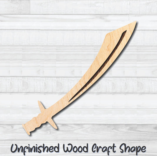 Sword Knife Dagger 4 Unfinished Wood Shape Blank Laser Engraved Cut Out Woodcraft Craft Supply