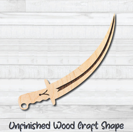 Sword Knife Dagger 5 Unfinished Wood Shape Blank Laser Engraved Cut Out Woodcraft Craft Supply