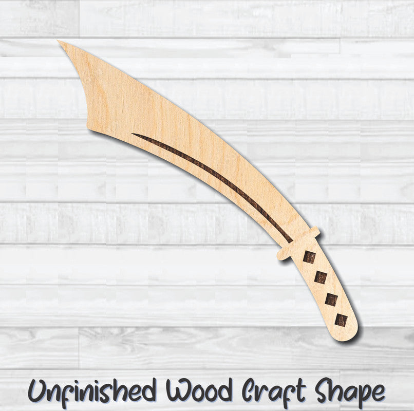 Sword Knife Dagger 6 Unfinished Wood Shape Blank Laser Engraved Cut Out Woodcraft Craft Supply