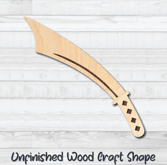 Sword Knife Dagger 6 Unfinished Wood Shape Blank Laser Engraved Cut Out Woodcraft Craft Supply