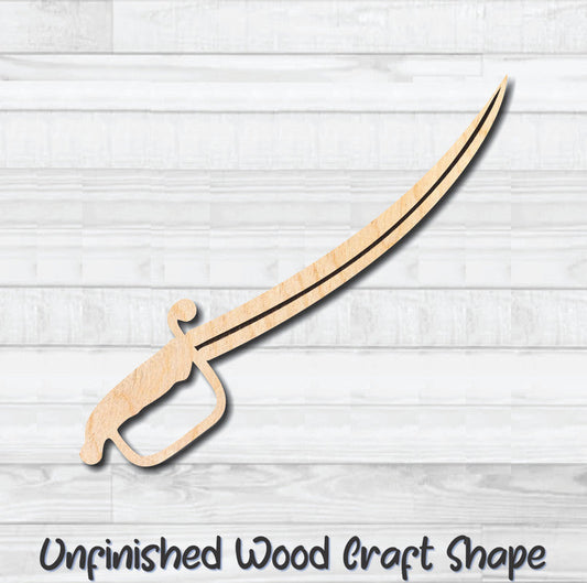 Sword Knife Dagger 7 Unfinished Wood Shape Blank Laser Engraved Cut Out Woodcraft Craft Supply