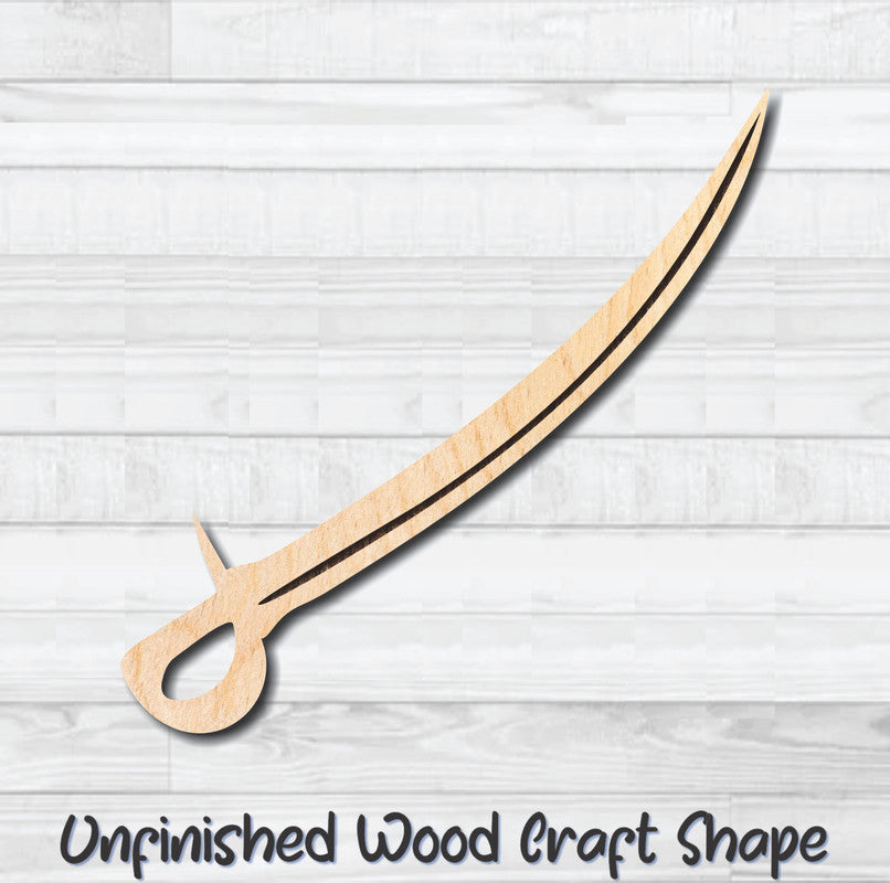 Sword Knife Dagger 8 Unfinished Wood Shape Blank Laser Engraved Cut Out Woodcraft Craft Supply