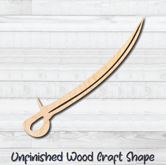 Sword Knife Dagger 8 Unfinished Wood Shape Blank Laser Engraved Cut Out Woodcraft Craft Supply