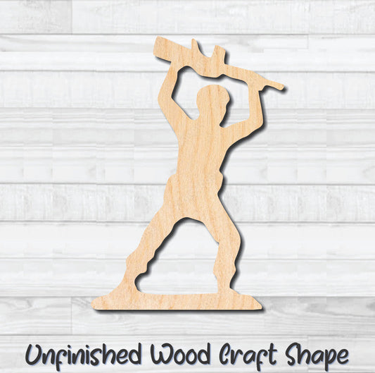 Green Army Men 14 Unfinished Wood Shape Blank Laser Engraved Cutout Woodcraft Craft Supply