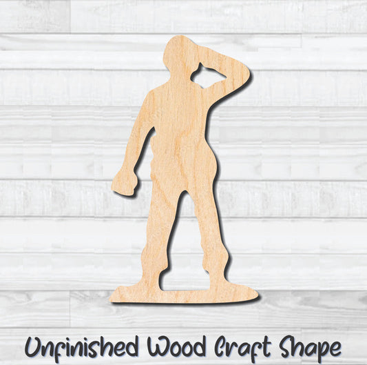 Green Army Men 13 Unfinished Wood Shape Blank Laser Engraved Cutout Woodcraft Craft Supply