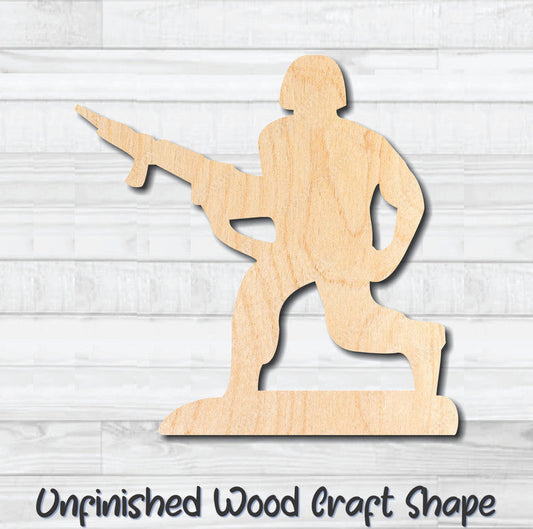 Green Army Men 11 Unfinished Wood Shape Blank Laser Engraved Cutout Woodcraft Craft Supply