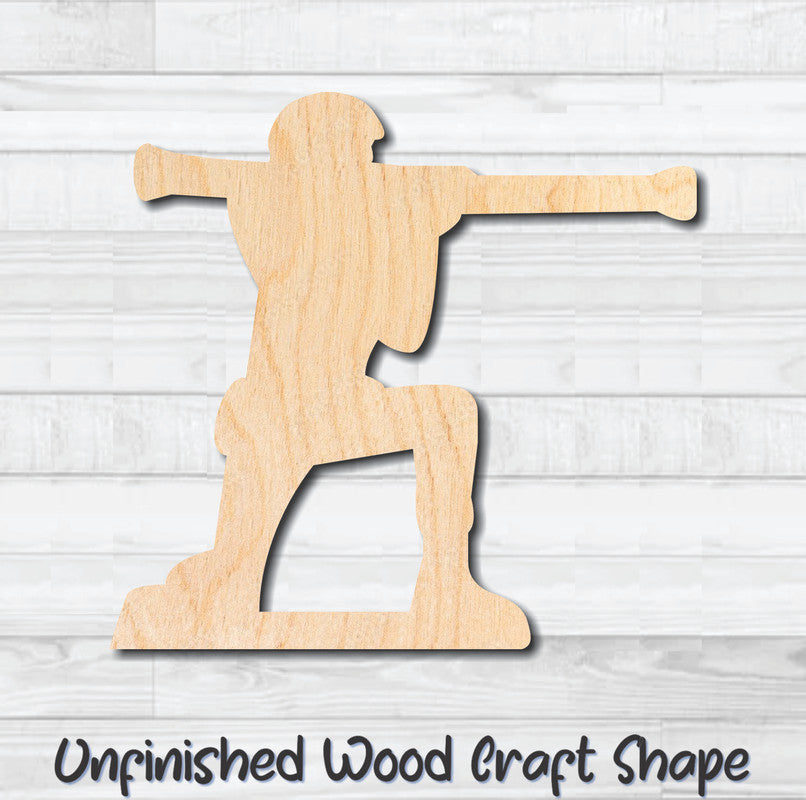 Green Army Men 7 Unfinished Wood Shape Blank Laser Engraved Cutout Woodcraft Craft Supply