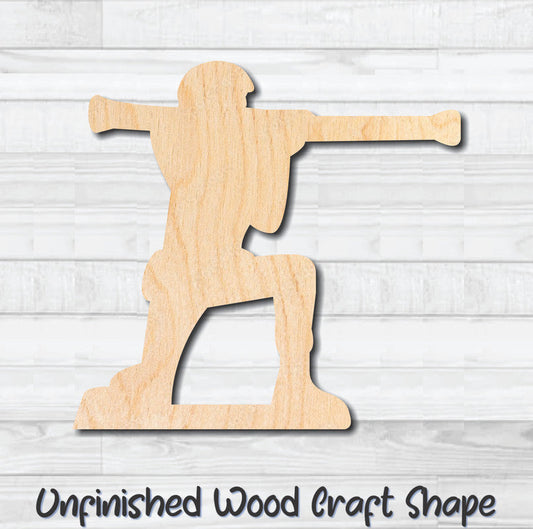 Green Army Men 7 Unfinished Wood Shape Blank Laser Engraved Cutout Woodcraft Craft Supply