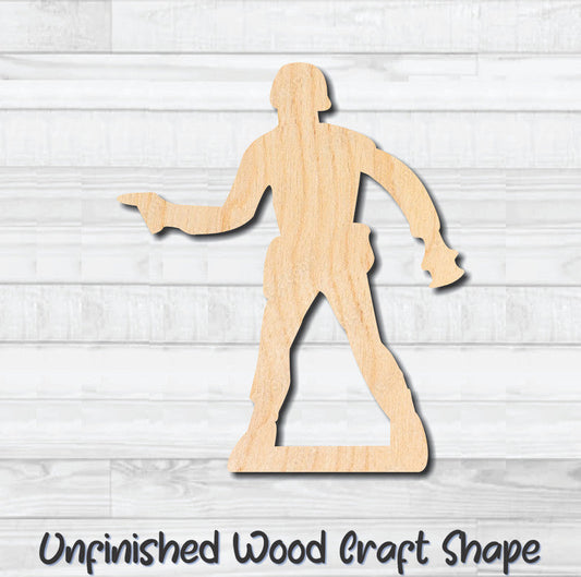 Green Army Men 2 Unfinished Wood Shape Blank Laser Engraved Cutout Woodcraft Craft Supply