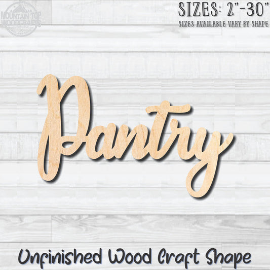 Pantry Unfinished Wood Shape Blank Laser Engraved Cutout Woodcraft Craft Supply